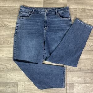 American Eagle Outfitters Dark Blue Straight Leg Jeans